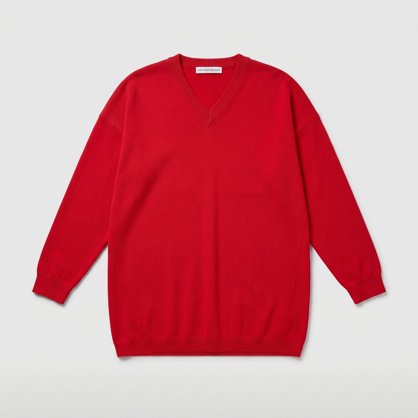 V-Neck Essential Red Sweater