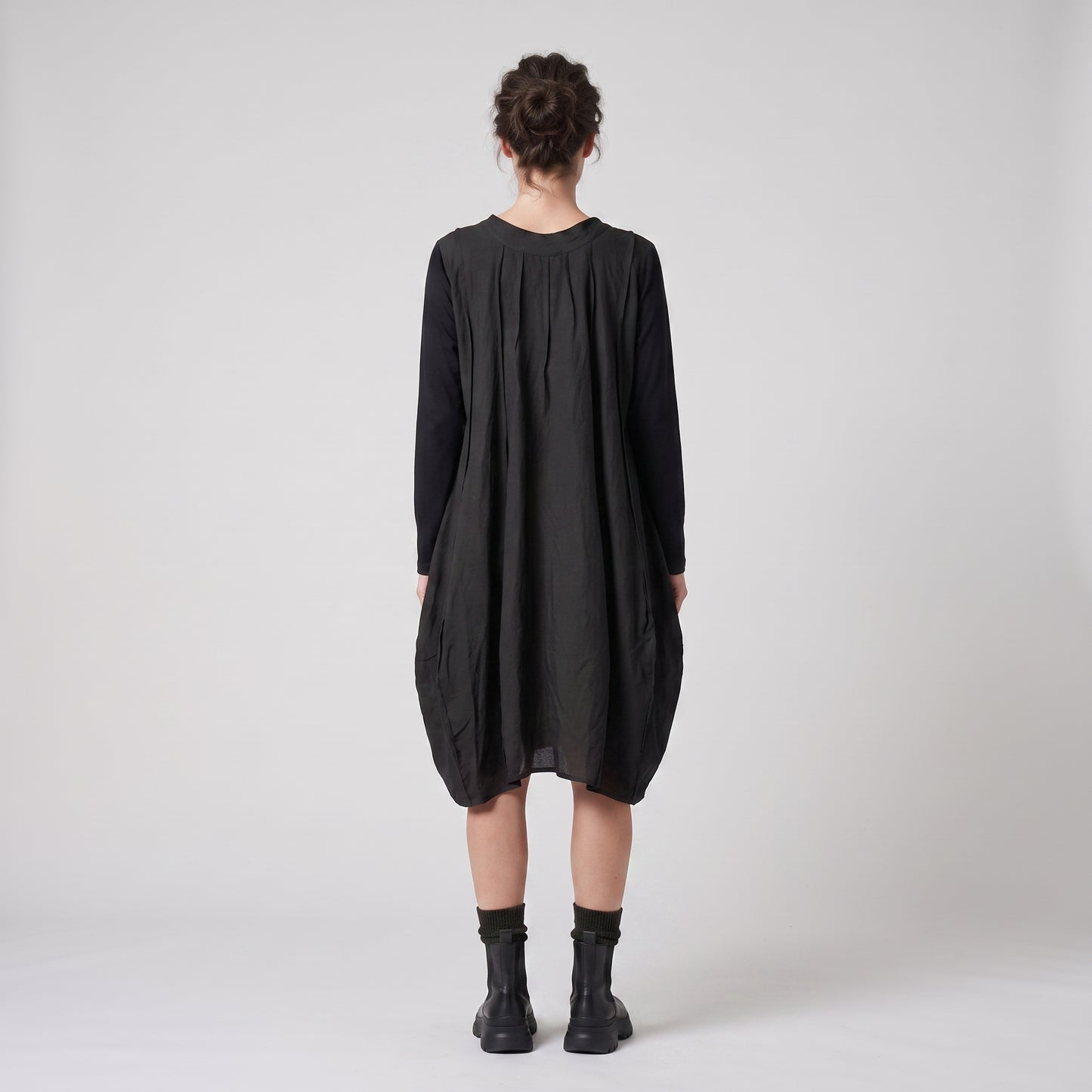 Abstract Print Long Sleeve Dress