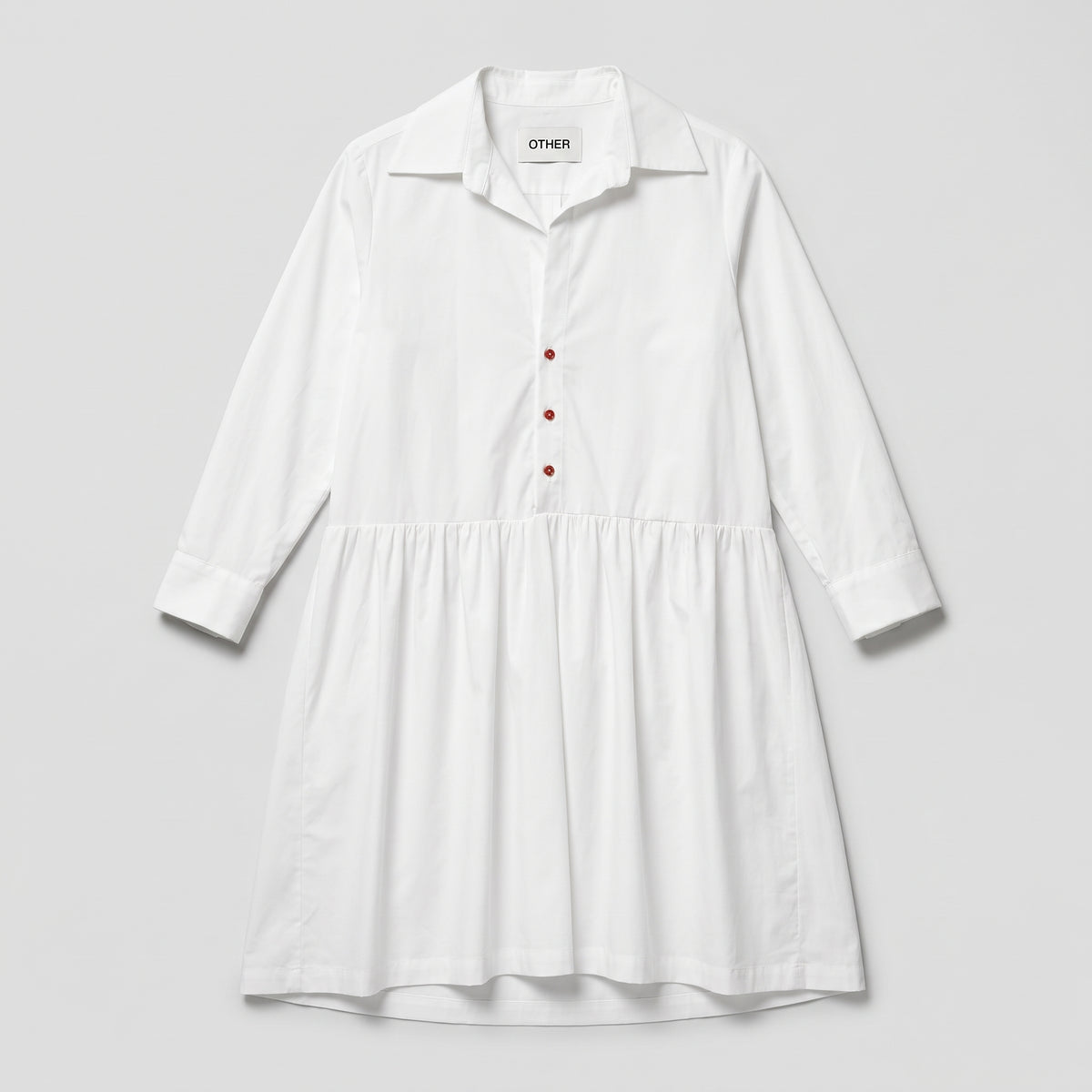 Minimalist White Shirt Dress
