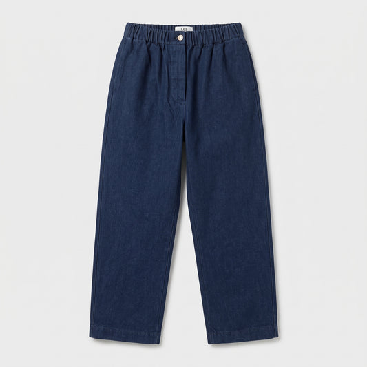 Relaxed Indigo Denim Trousers