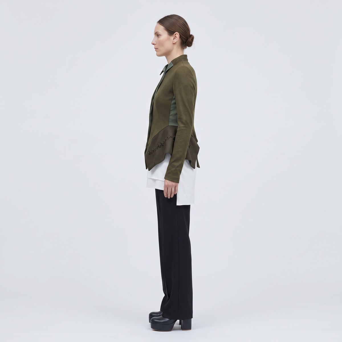 Structured Peplum Military Jacket