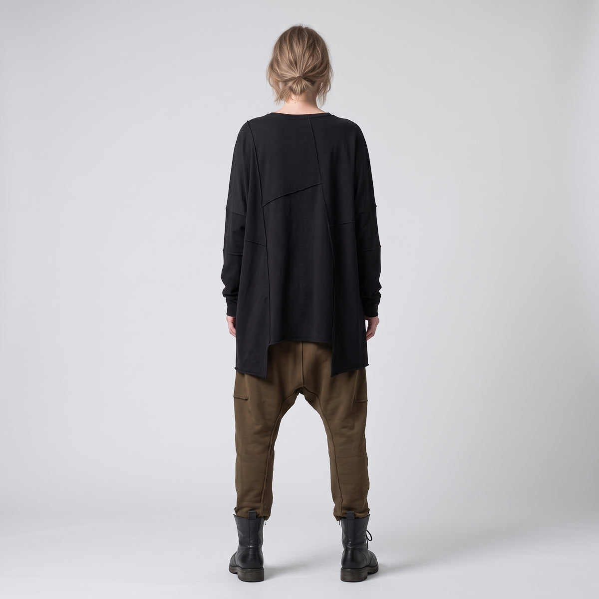 Dropped Crotch Casual Trousers