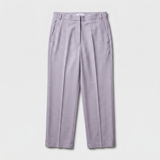 Tailored Lavender Cropped Trousers