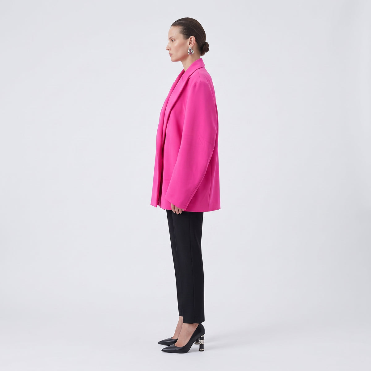 Vibrant Fuchsia Structured Blazer