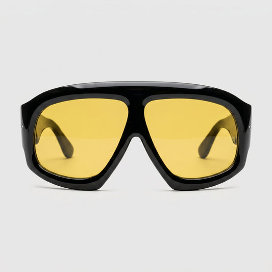 Oversized Yellow Tinted Sunglasses