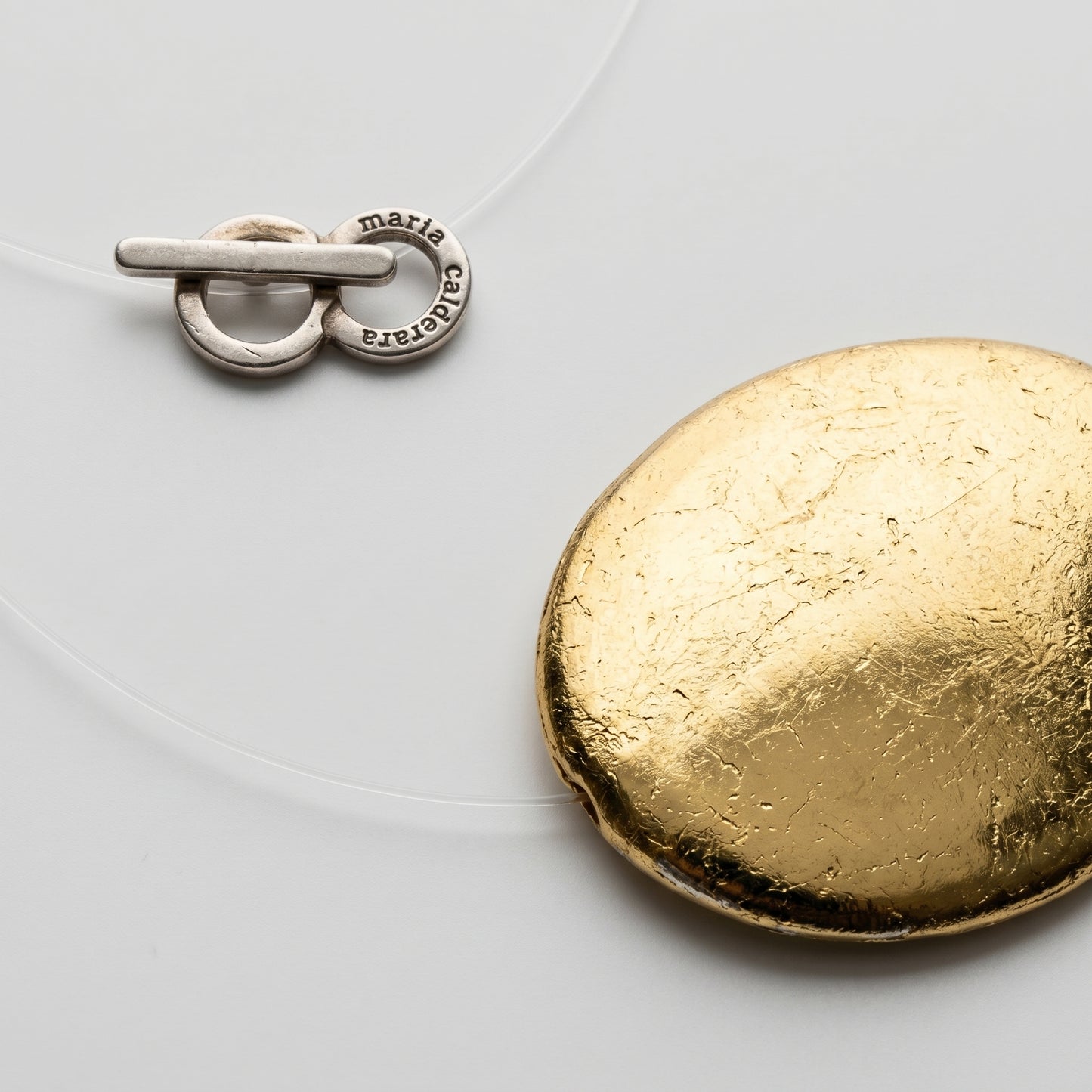Minimalist Gold Disc Pendant Necklace