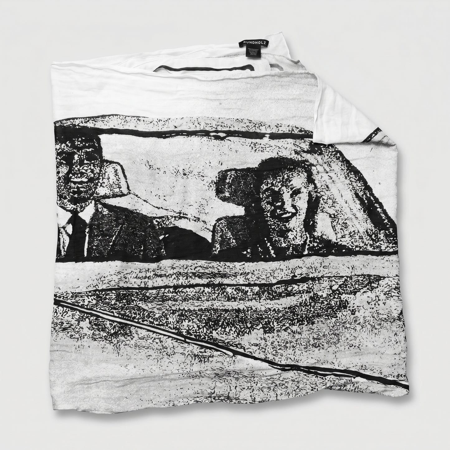 Artistic Graphic Print Scarf