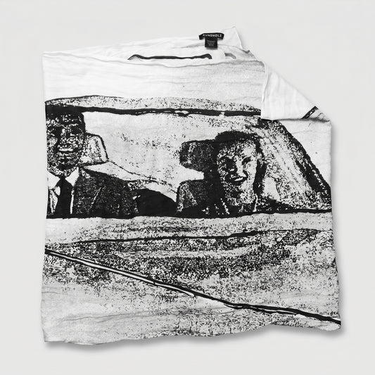 Artistic Graphic Print Scarf