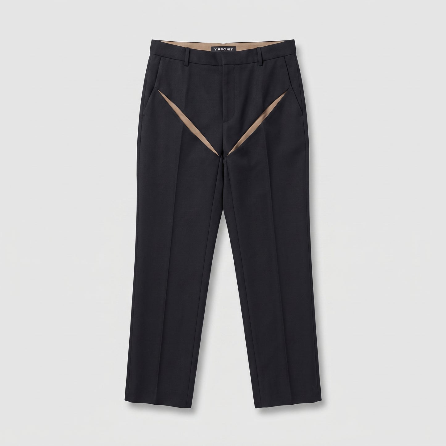 Cutout Detail Tailored Trousers