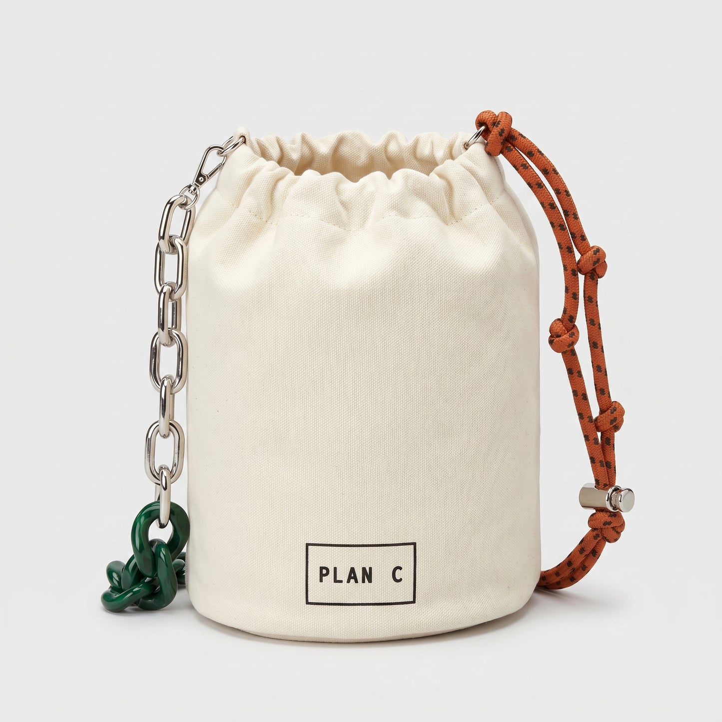 Canvas Drawstring Bucket Bag