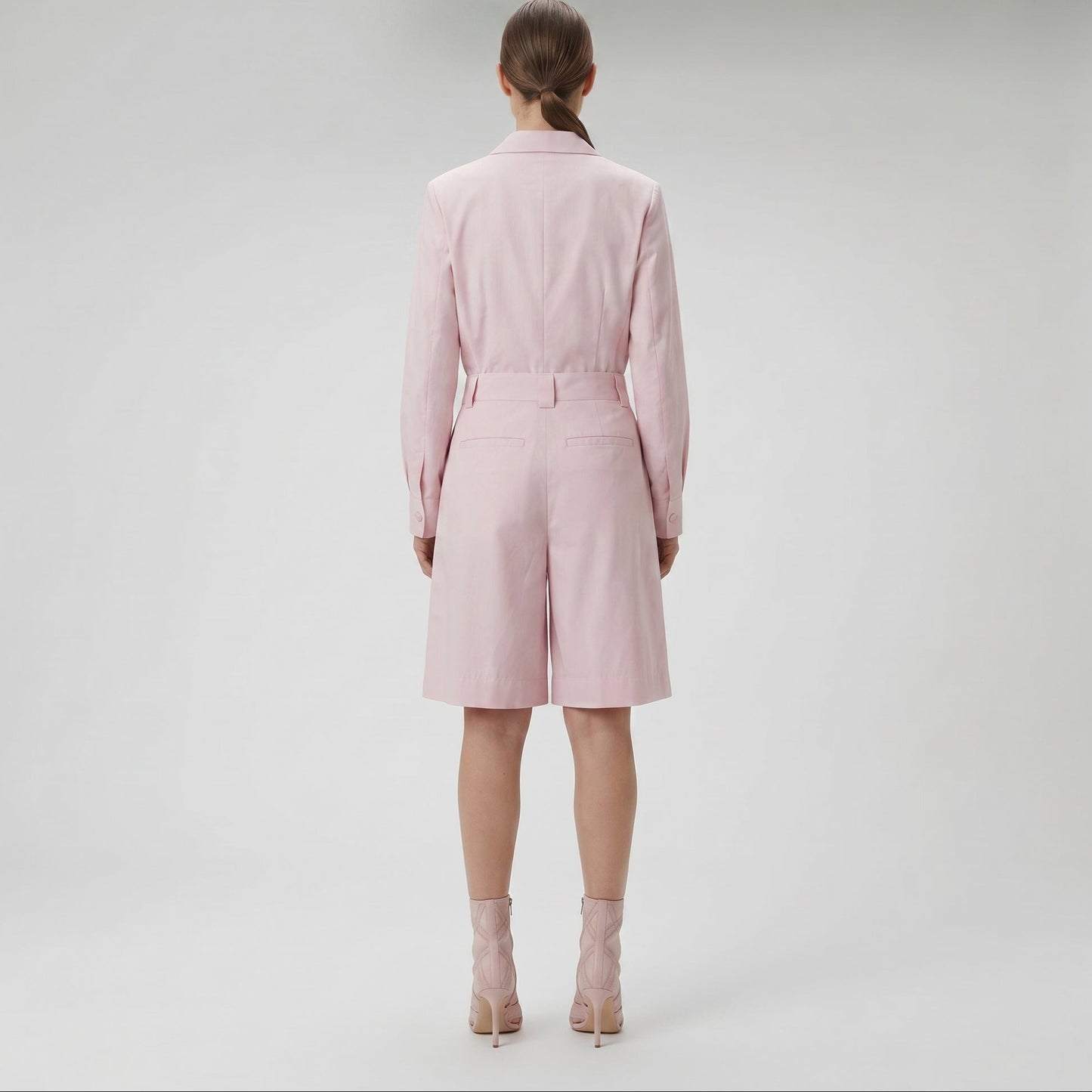 Tailored Pink Bermuda Shorts