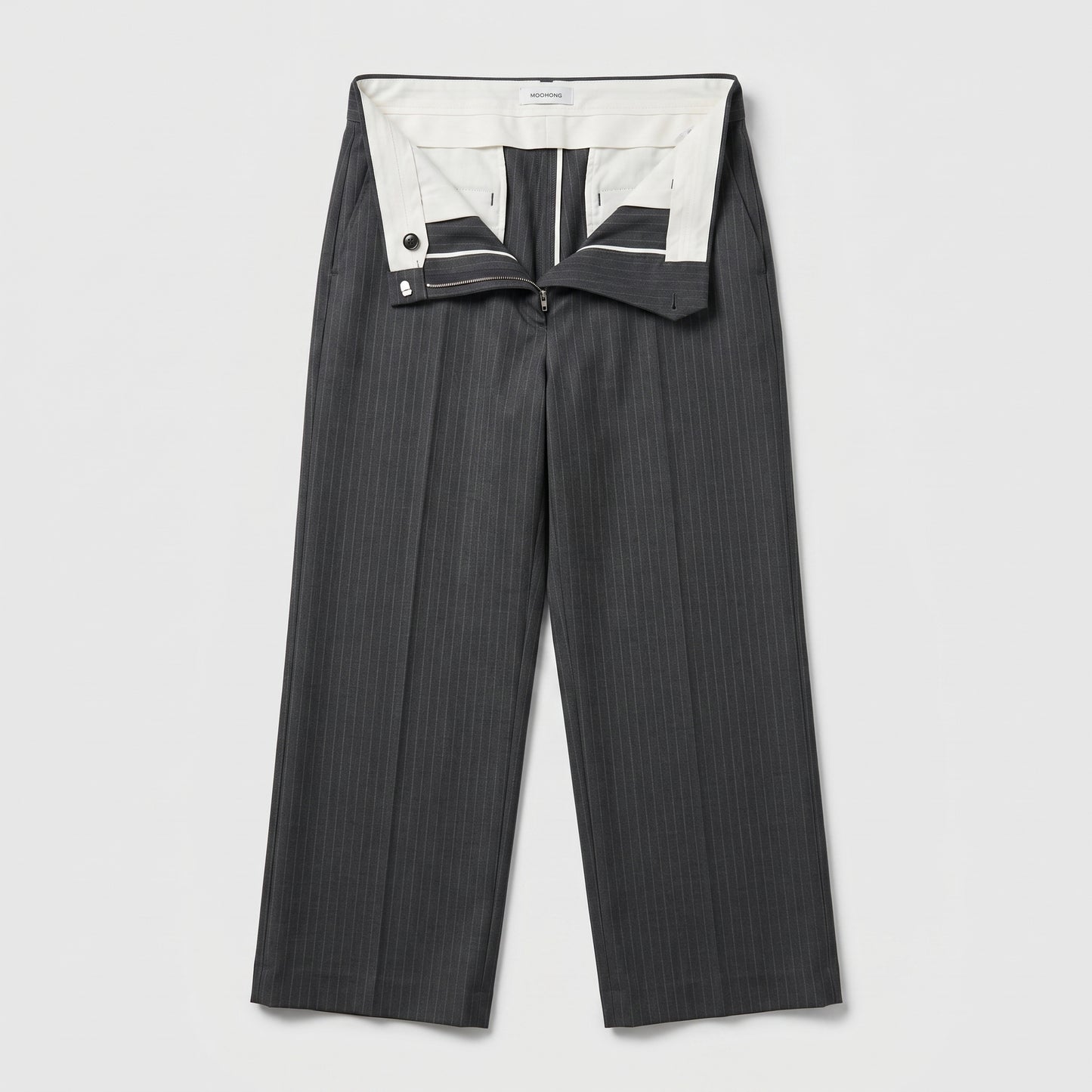 Tailored Pinstripe Wide Leg Trousers
