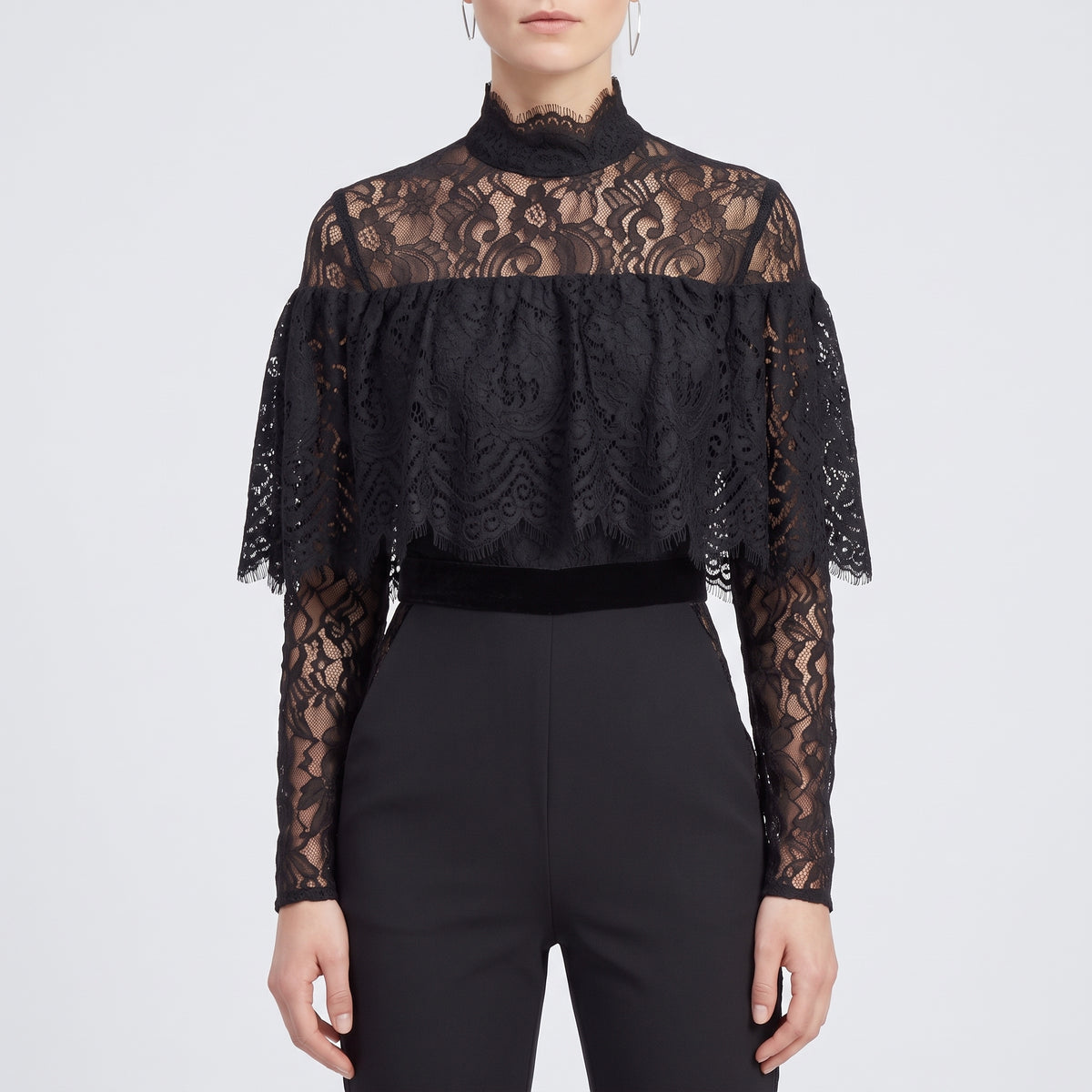 Elegant Black Lace Jumpsuit