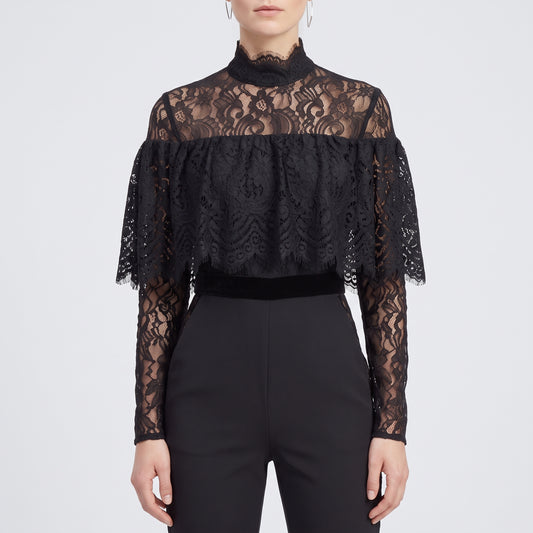 Elegant Black Lace Jumpsuit