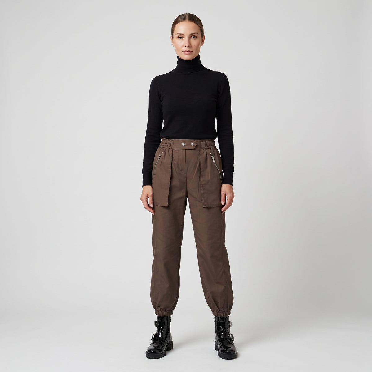 Utility Zip-Pocket Jogger Trousers