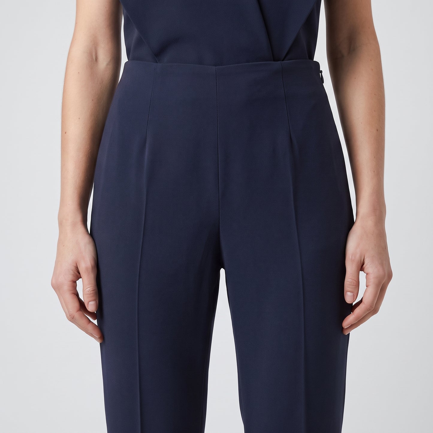 Classic Navy Tailored Trousers