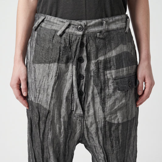 Abstract Print Cropped Trousers