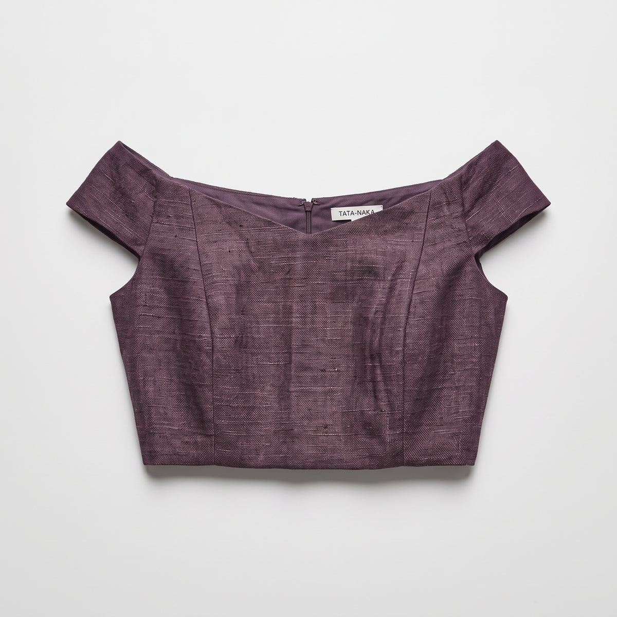 Off-Shoulder Structured Cropped Top