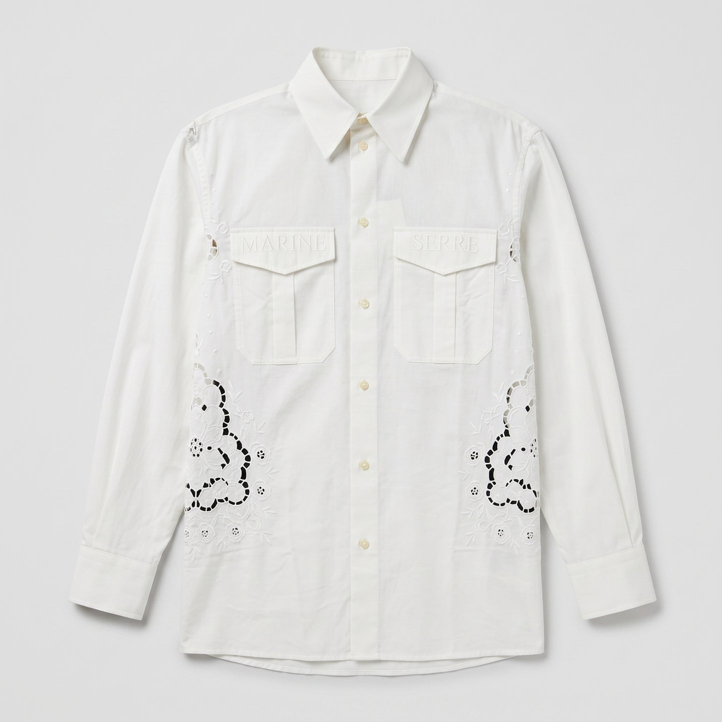 Embroidered Cotton Poplin Shirt