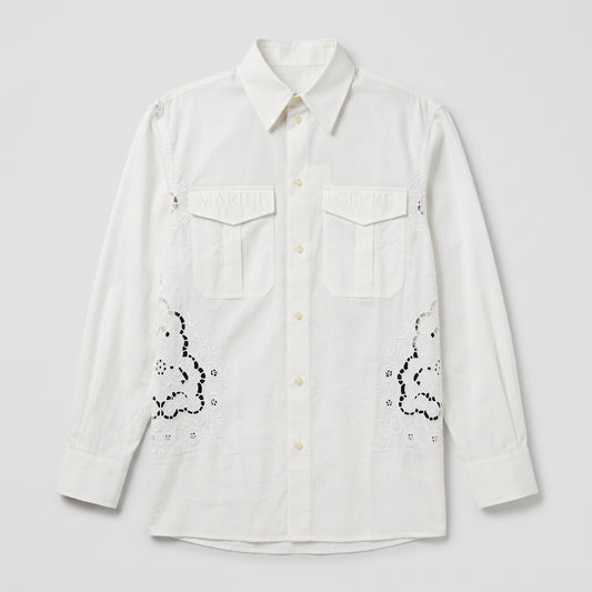 Embroidered Cotton Poplin Shirt
