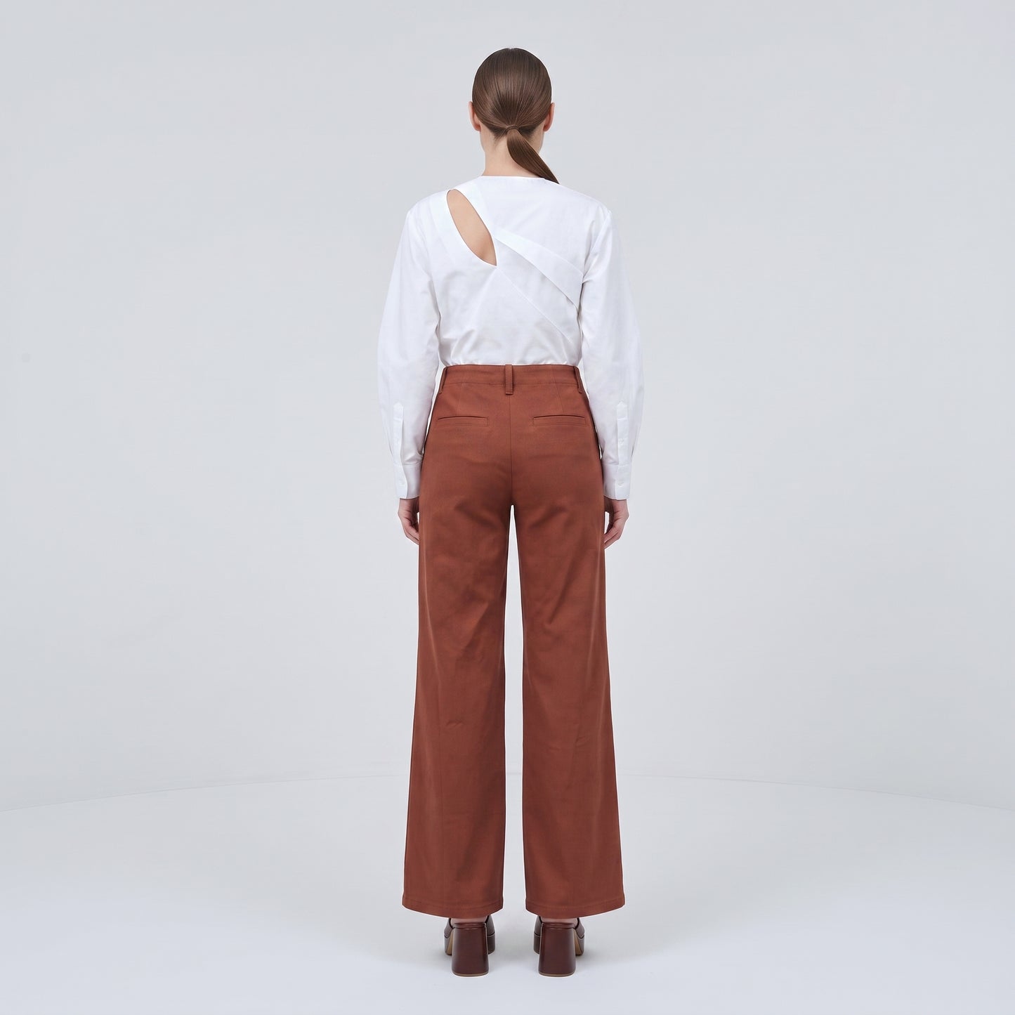 Tailored High-Waisted Wide-Leg Trousers