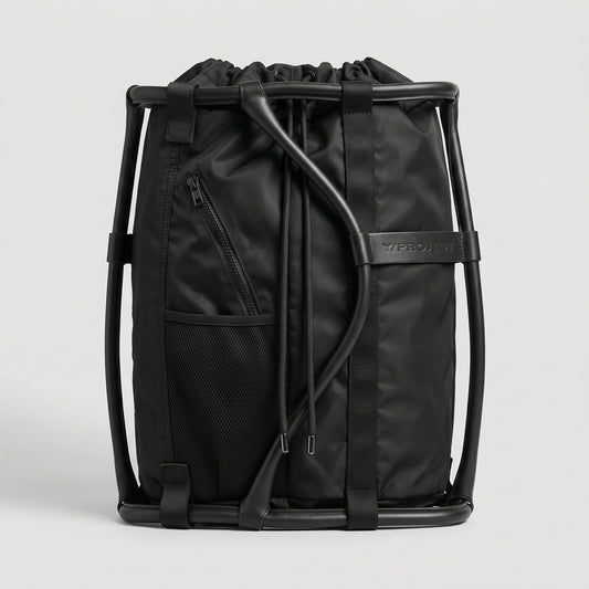 Architectural Structured Nylon Backpack