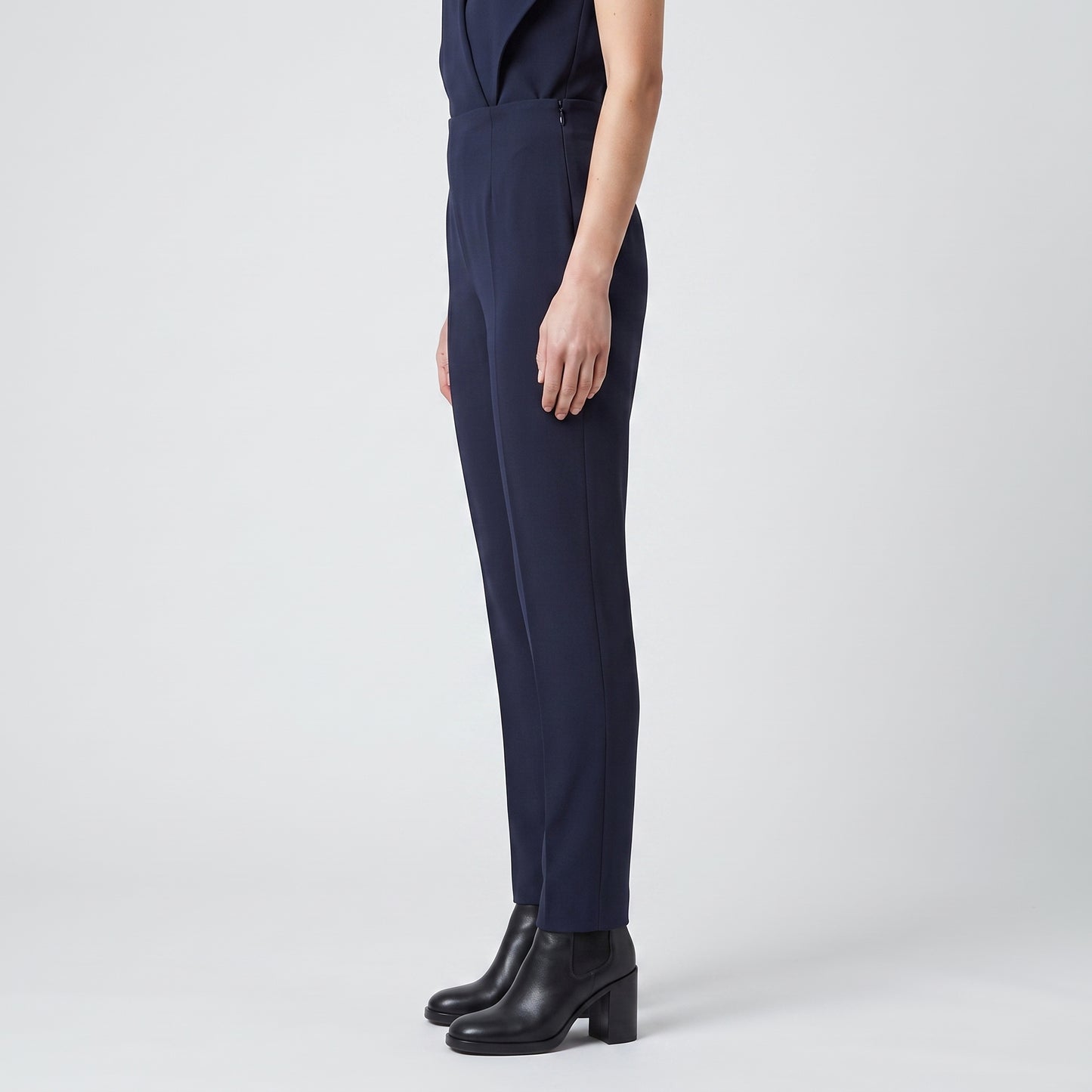 Classic Navy Tailored Trousers