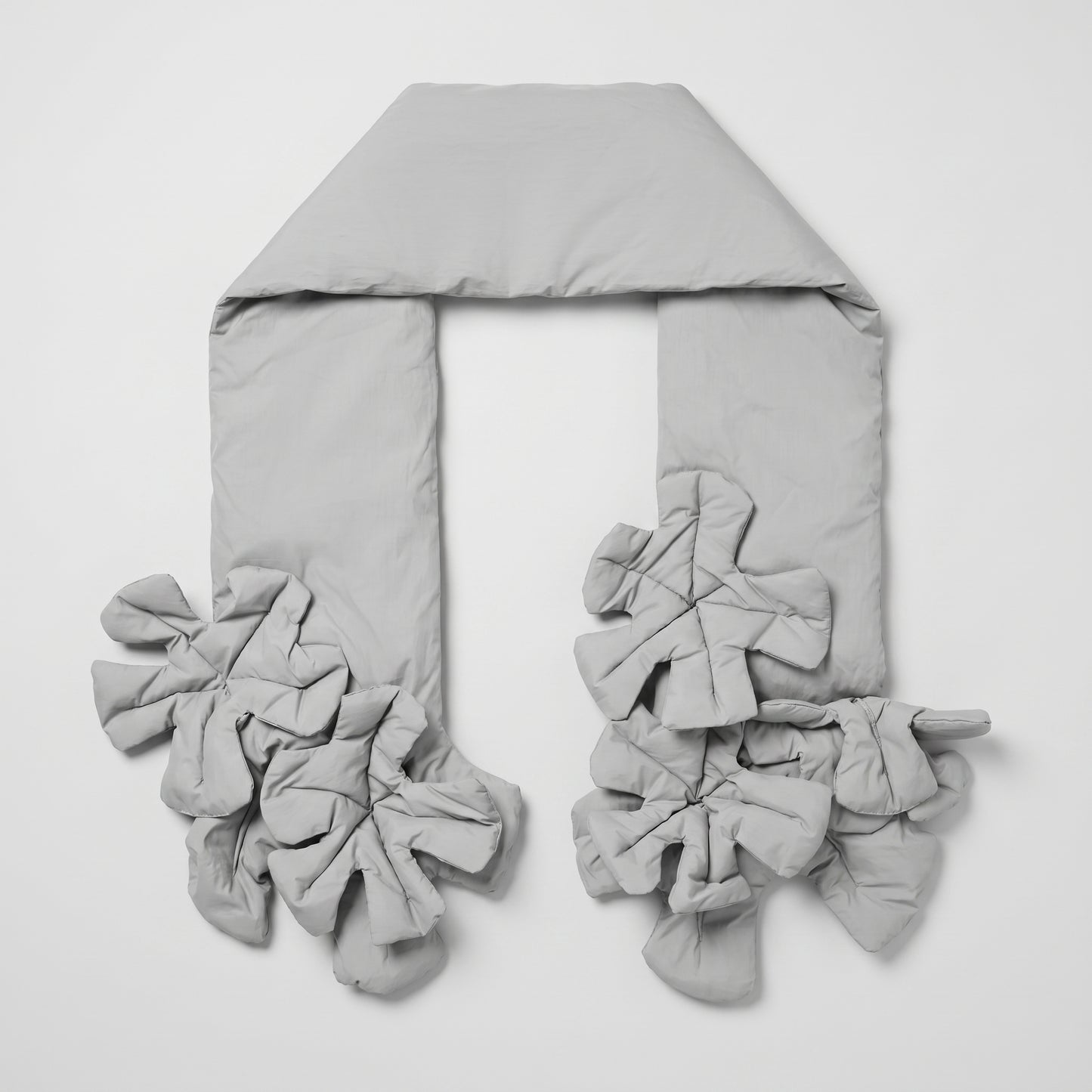 Sculptural Quilted Applique Scarf