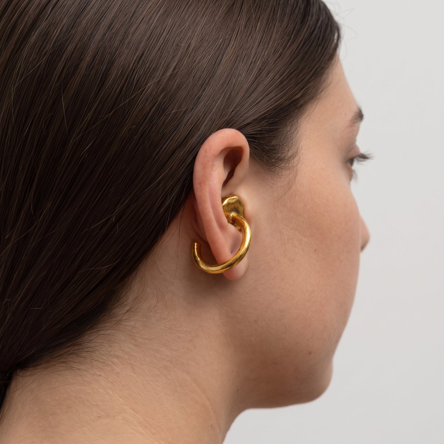 Sculptural Gold Ear Cuff