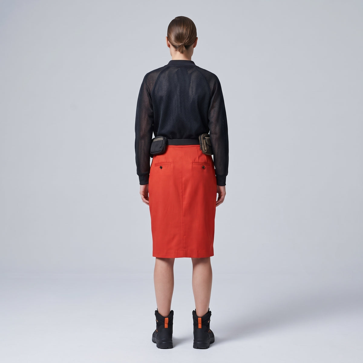 Tailored Wrap Front Mini Skirt