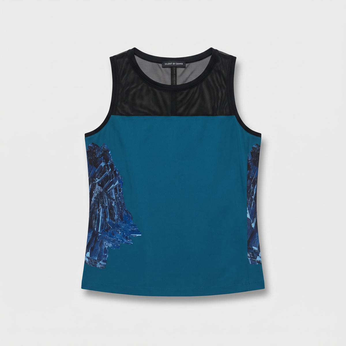 Mesh Panel Printed Tank Top
