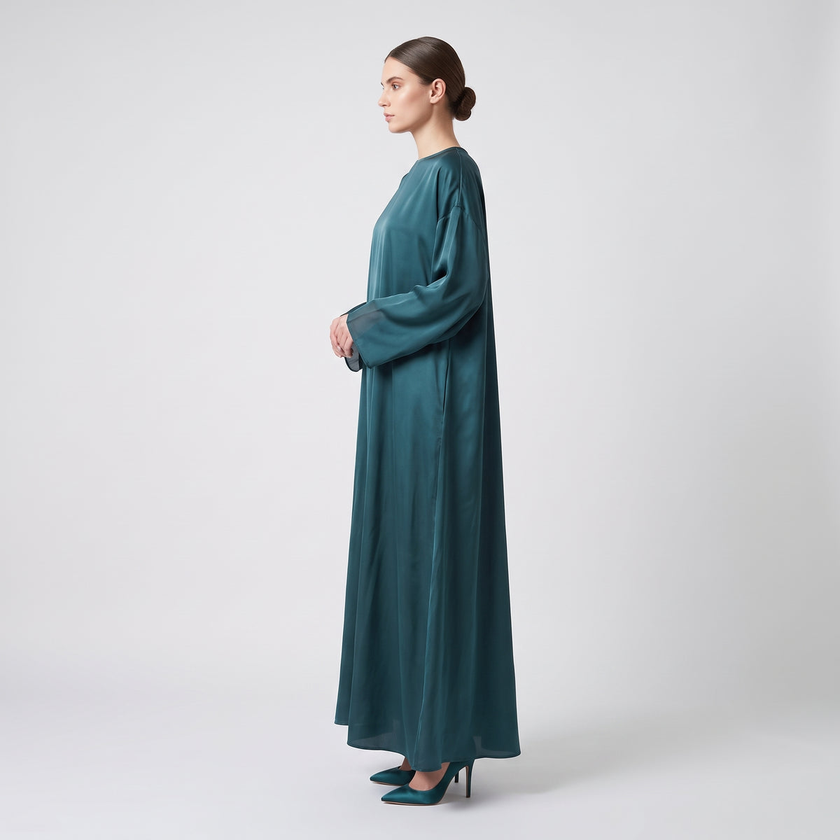 Satin Midi Relaxed Dress