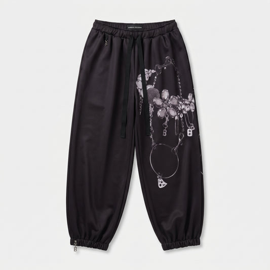 Graphic Print Cuffed Joggers