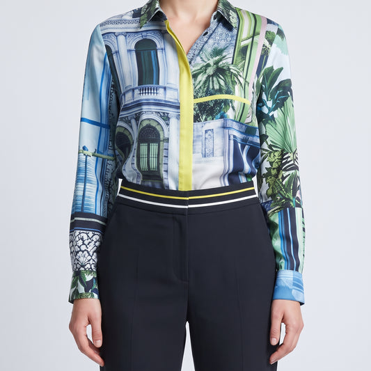 Striped Waist Tailored Trousers