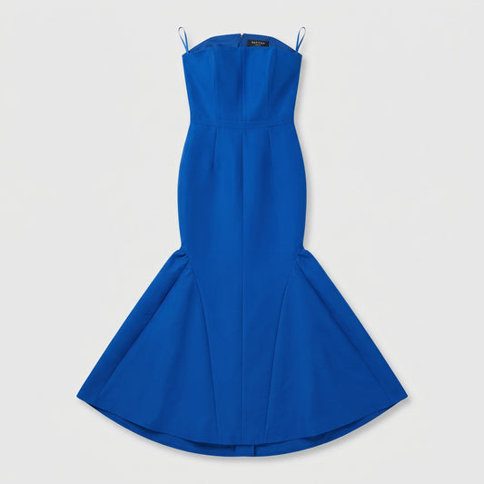 Cobalt Blue Structured Mermaid Gown