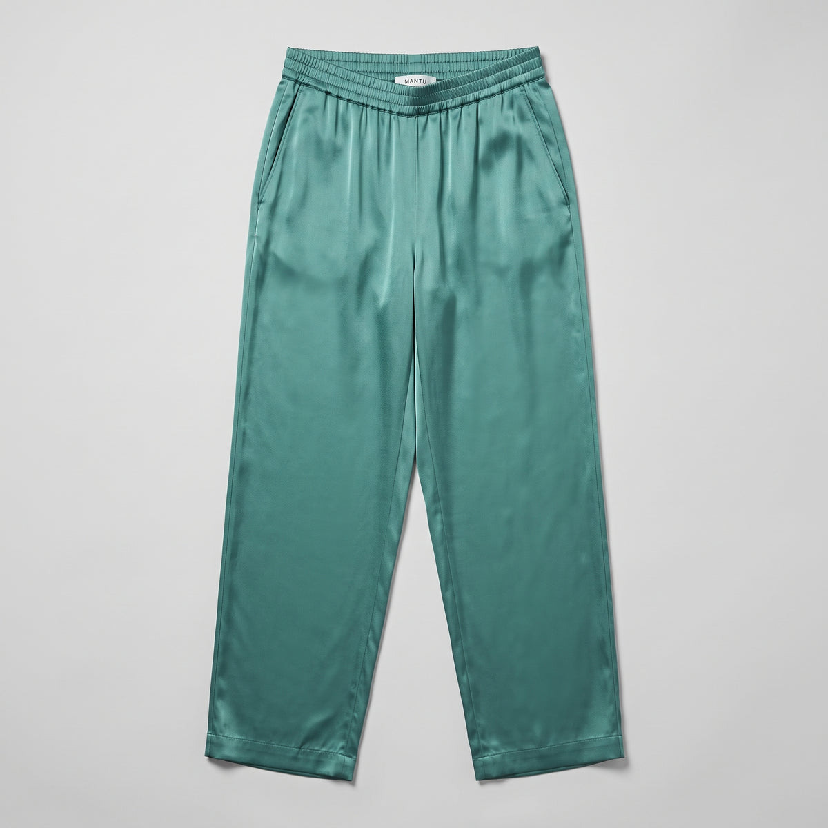 Elegant Satin Drawstring Trousers