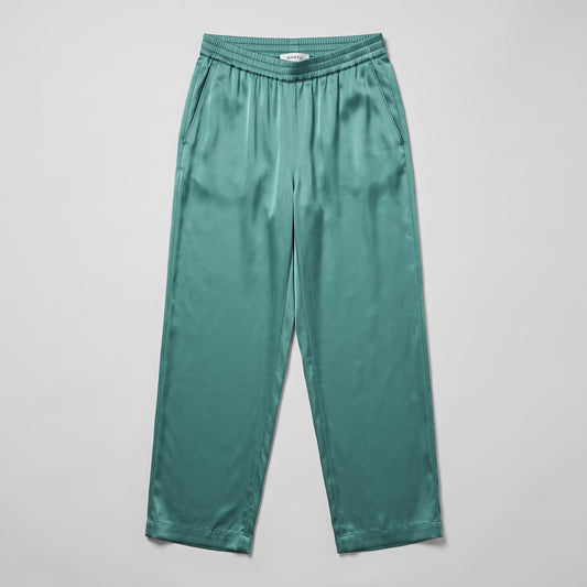 Elegant Satin Drawstring Trousers