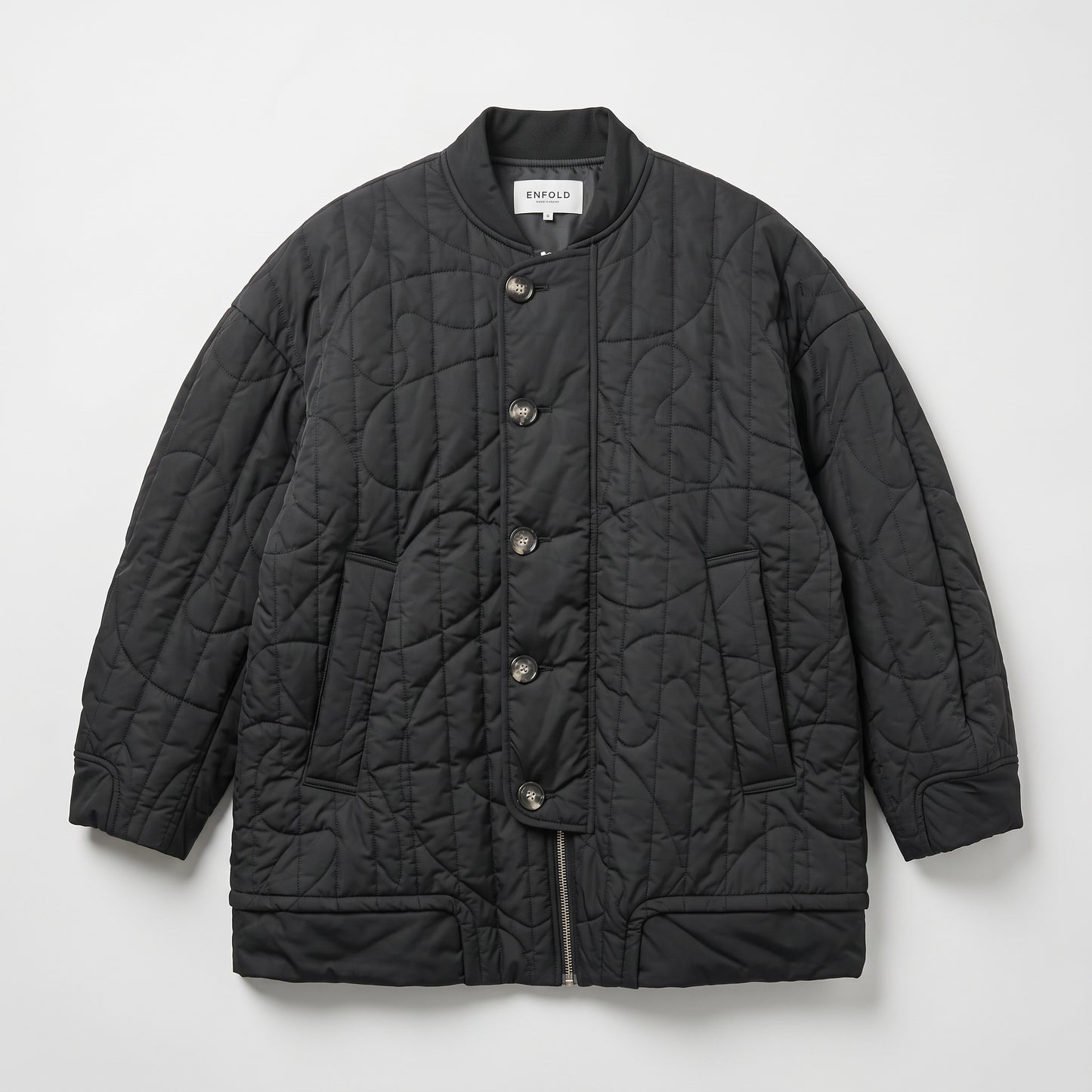 Quilted Oversized Bomber Jacket