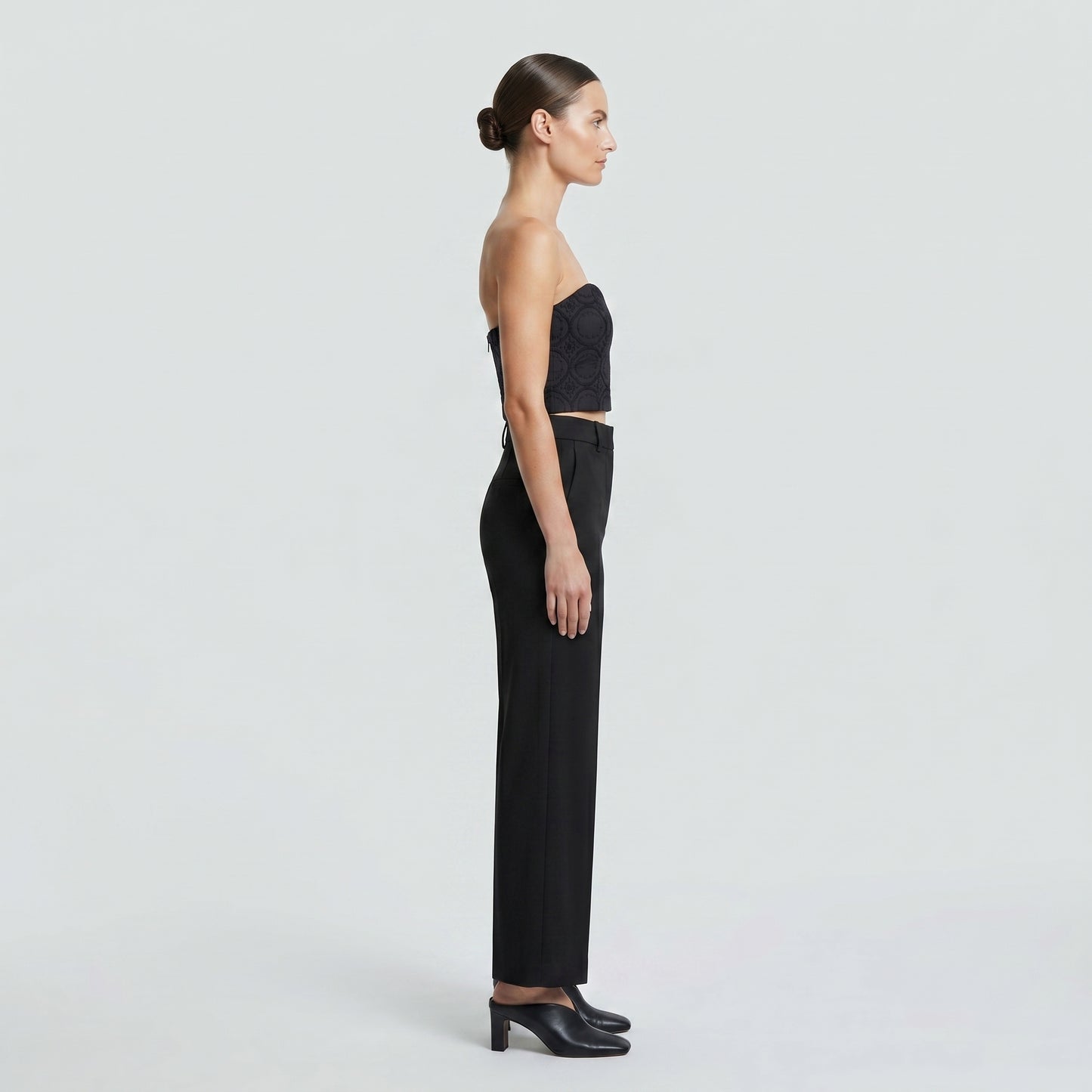 Structured Jacquard Corset Top