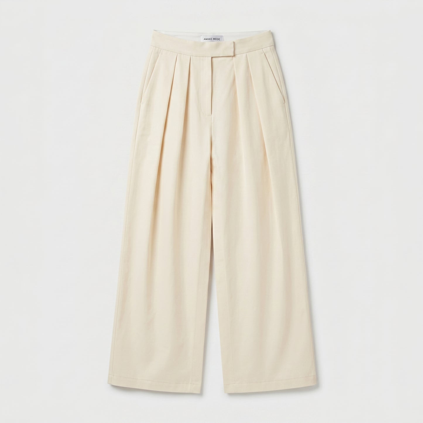 Tailored High-Waisted Pleated Skirt