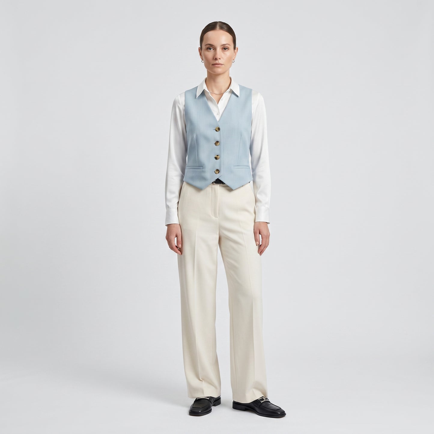 Tailored Sky Blue Vest