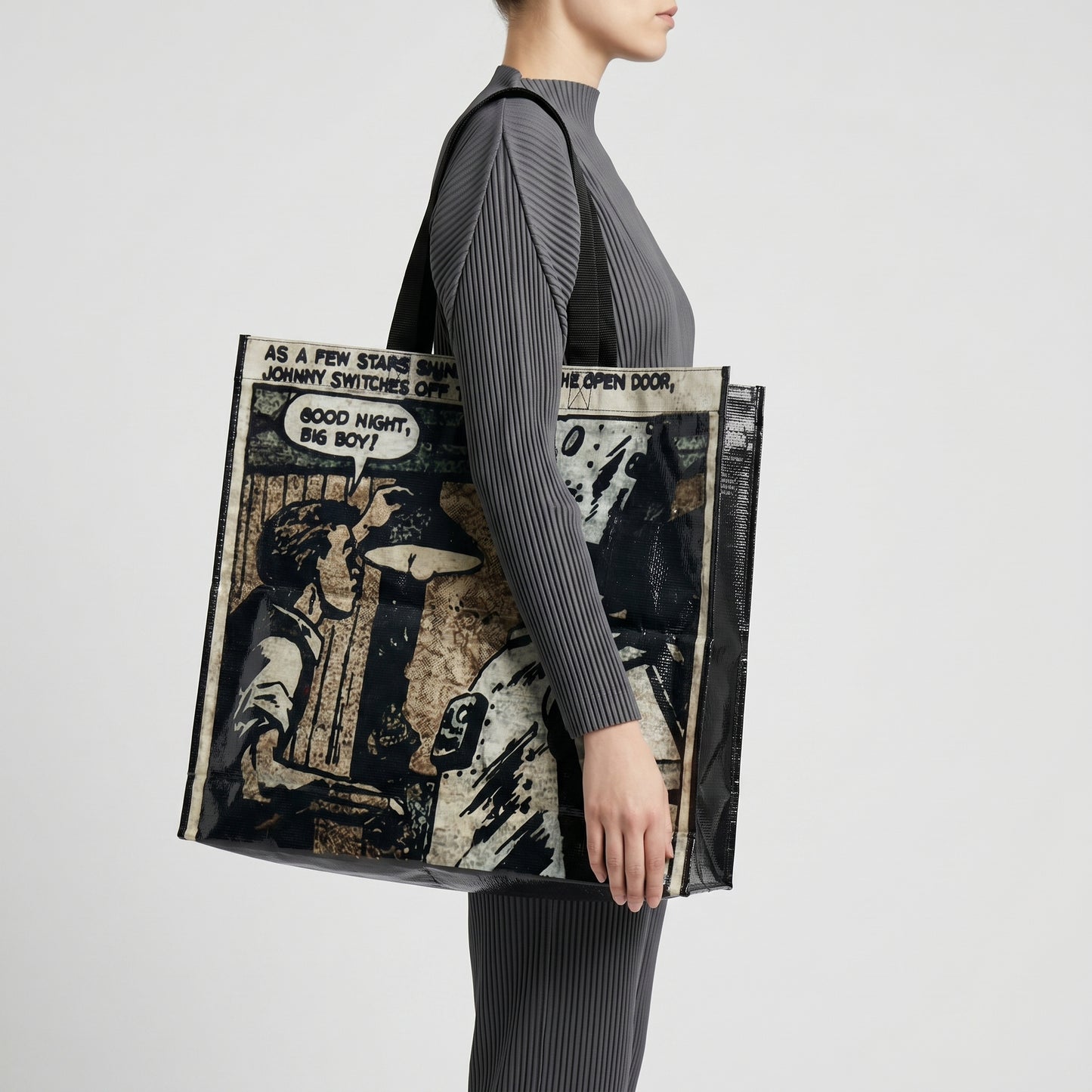 Illustrated Comic Strip Shopper Bag
