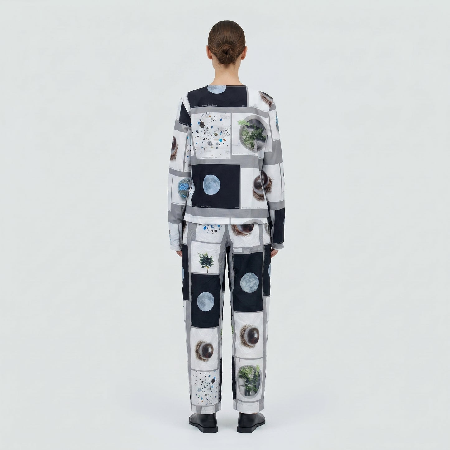 Artistic Graphic Zip-Up Jacket