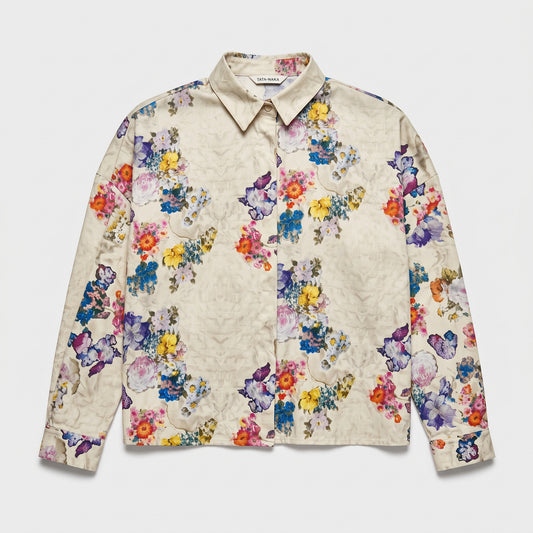 Floral Print Button-Down Shirt