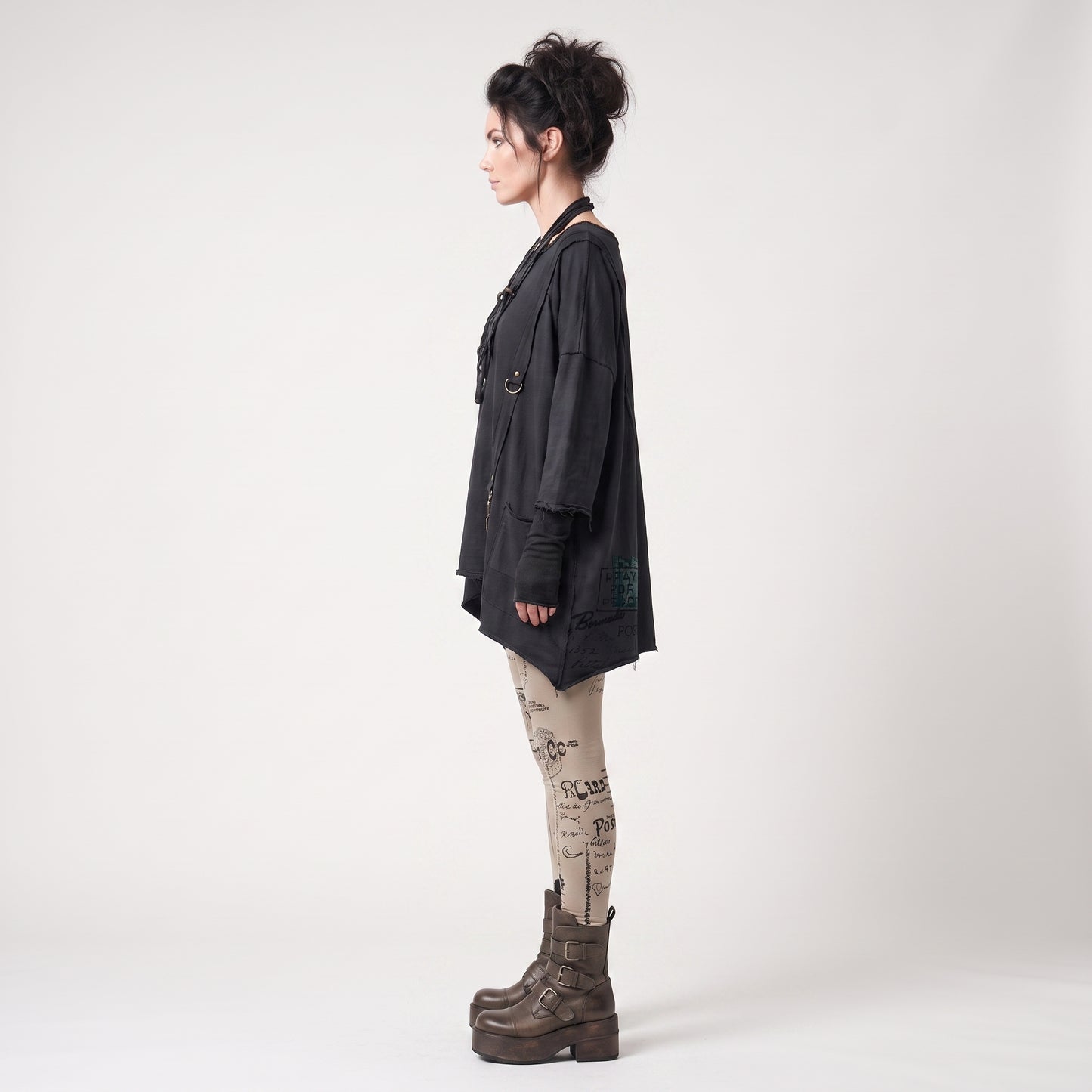 Graphic Print Stretchy Leggings