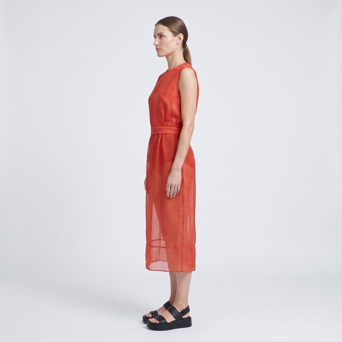 Sleeveless Tailored Shift Dress