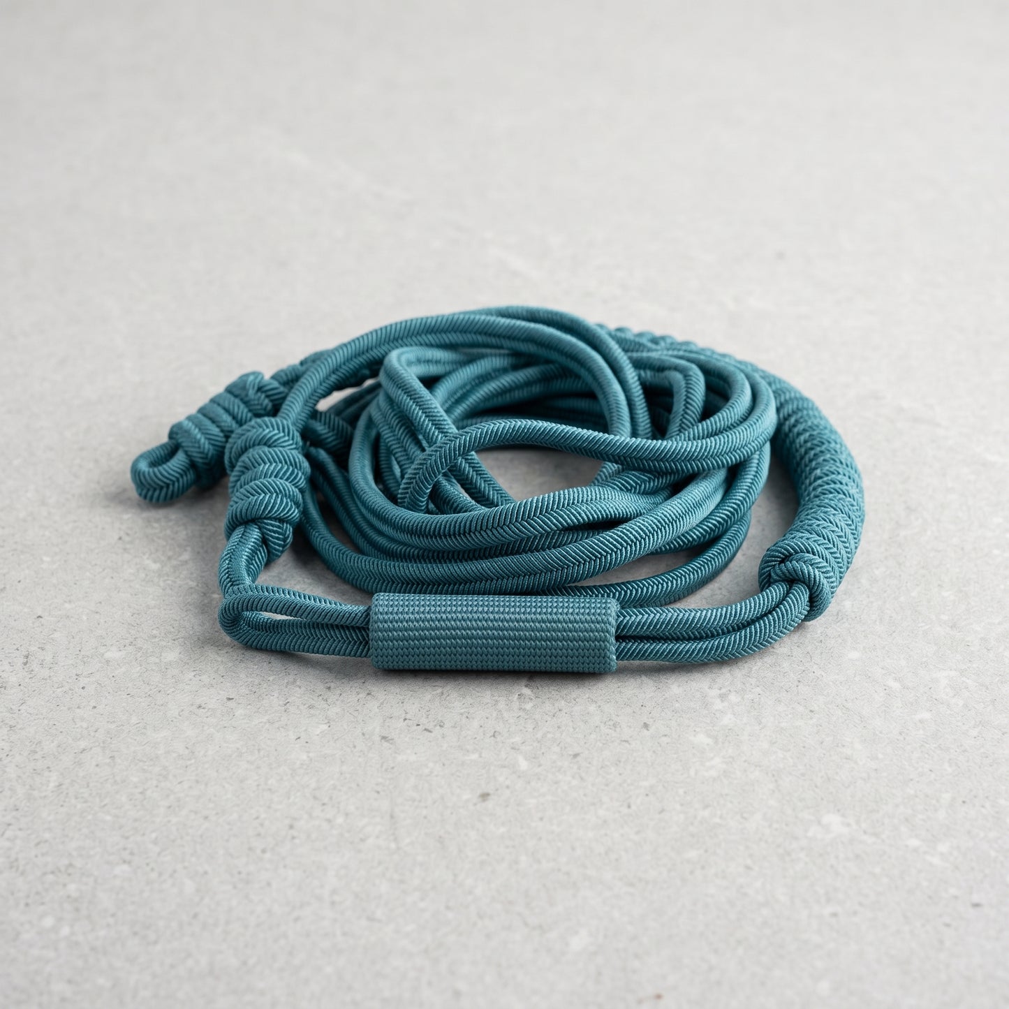 Teal Braided Rope Belt