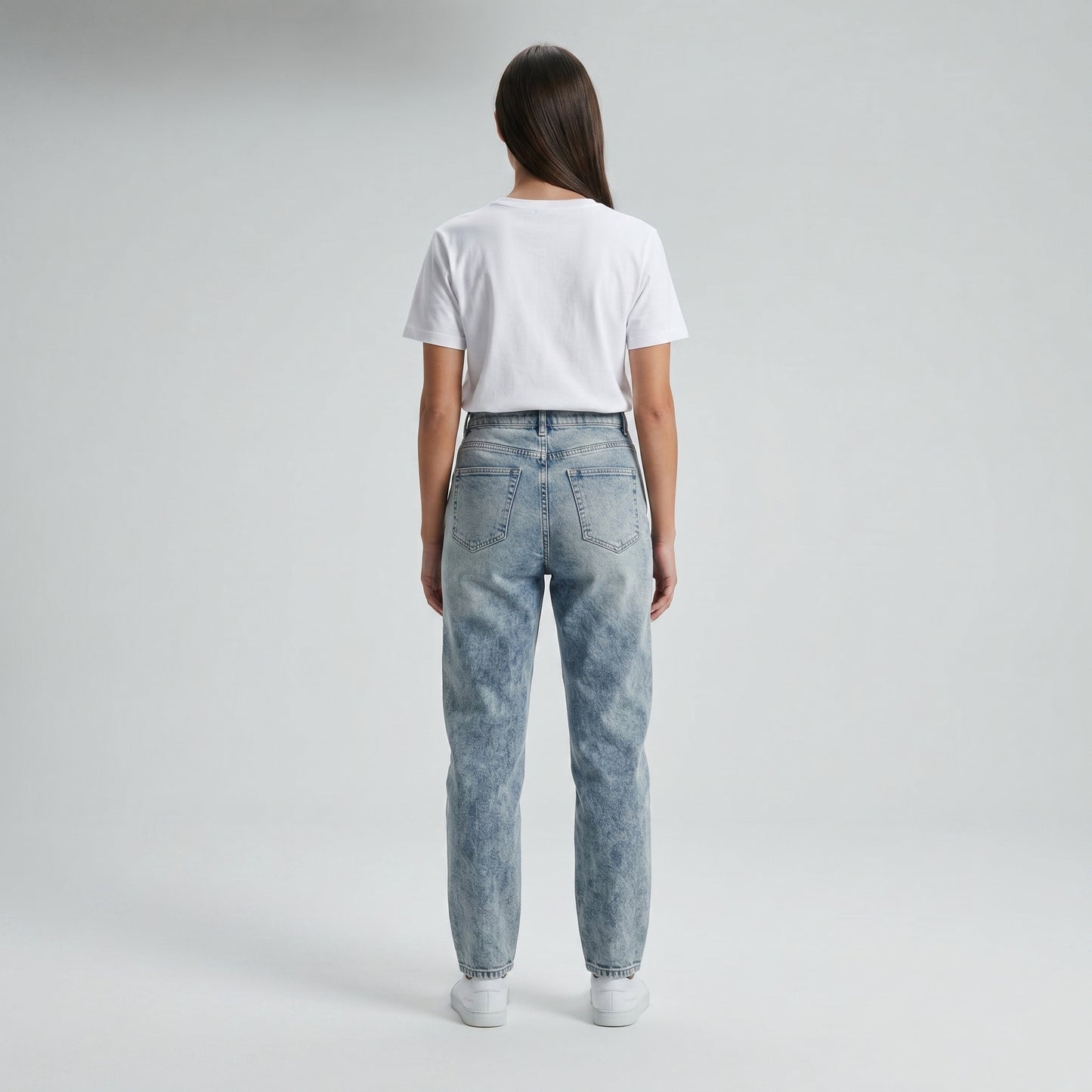 Vintage Wash Slim Denim Jeans