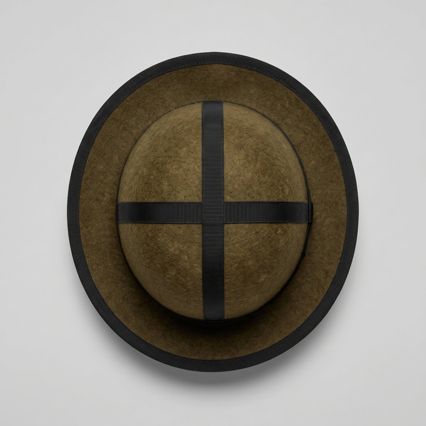 Olive Wool Felt Dome Hat