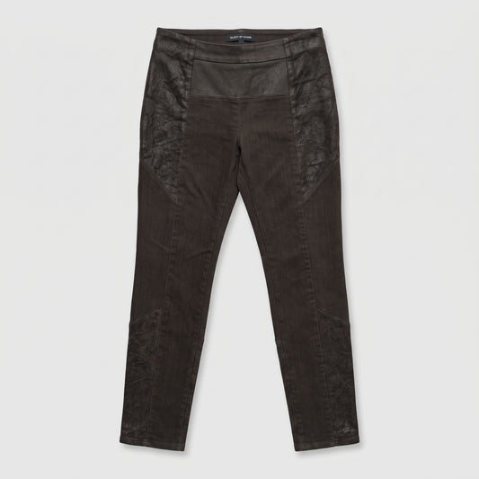 Textured Panel Slim Fit Trousers